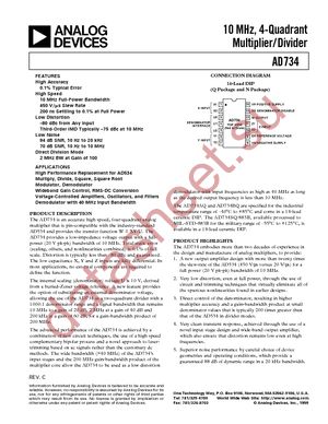 AD734BNZ datasheet  